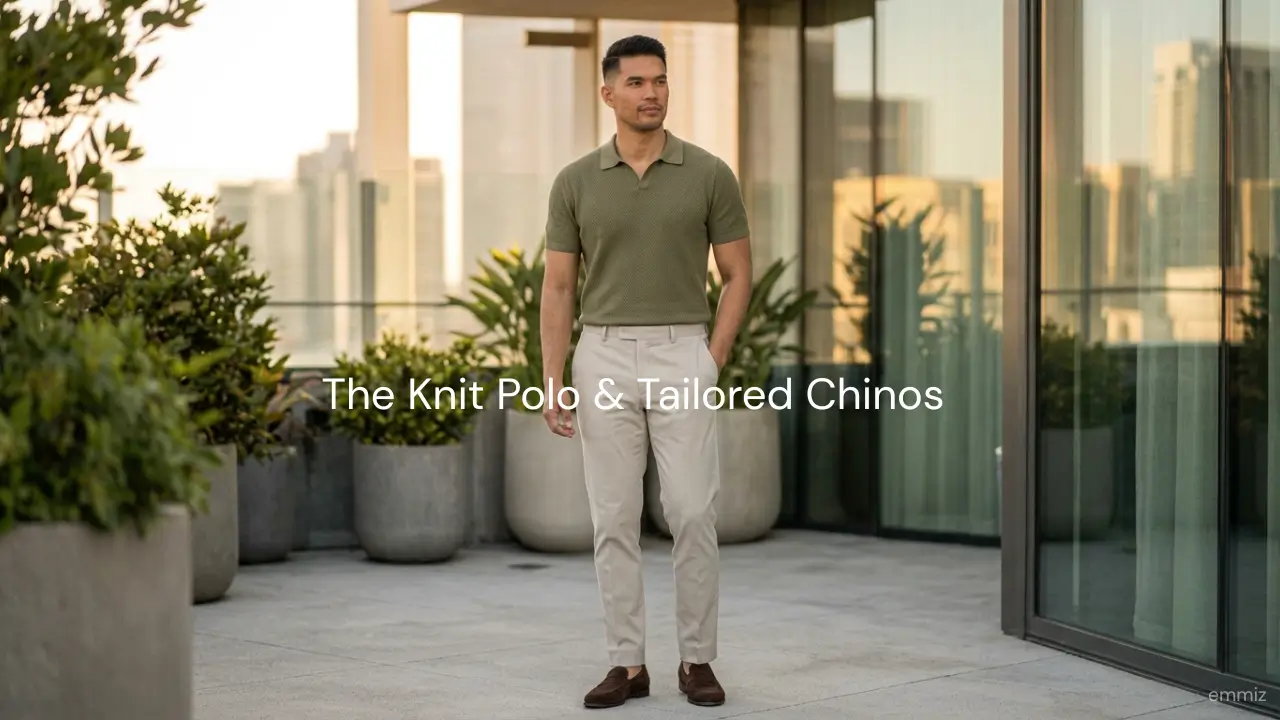 The Knit Polo & Tailored Chinos