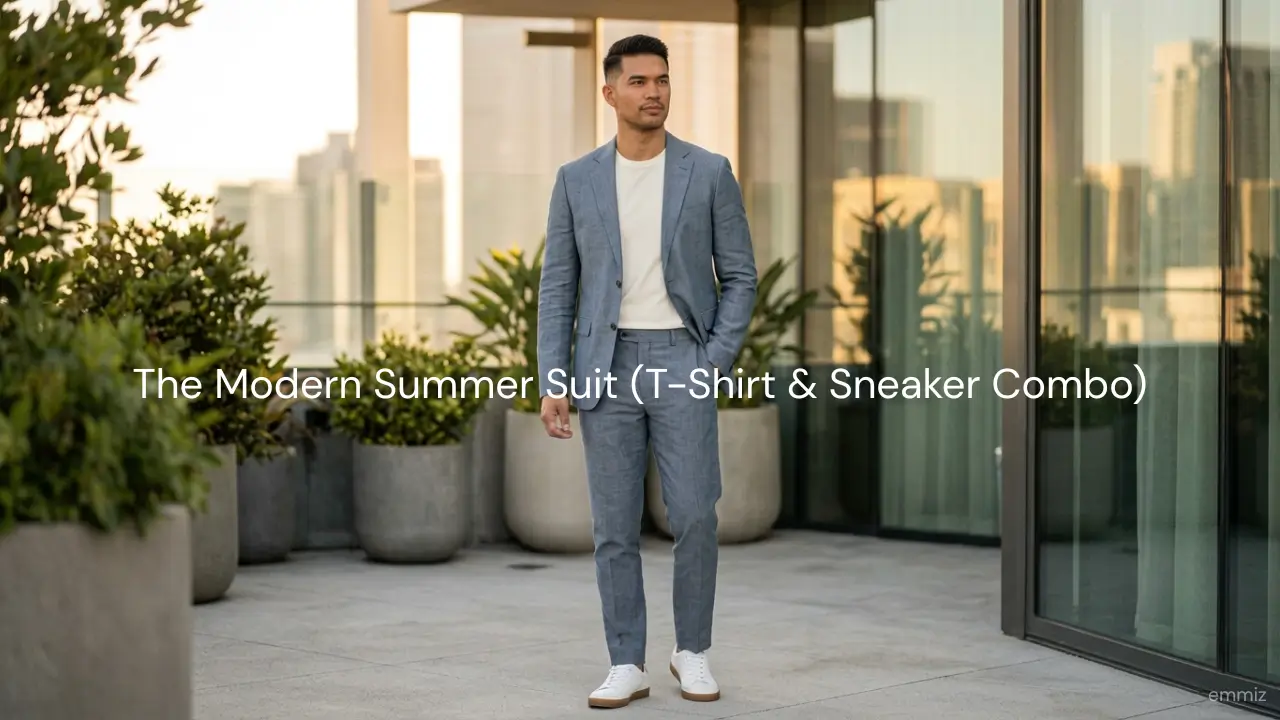 The Modern Summer Suit (T-Shirt & Sneaker Combo)