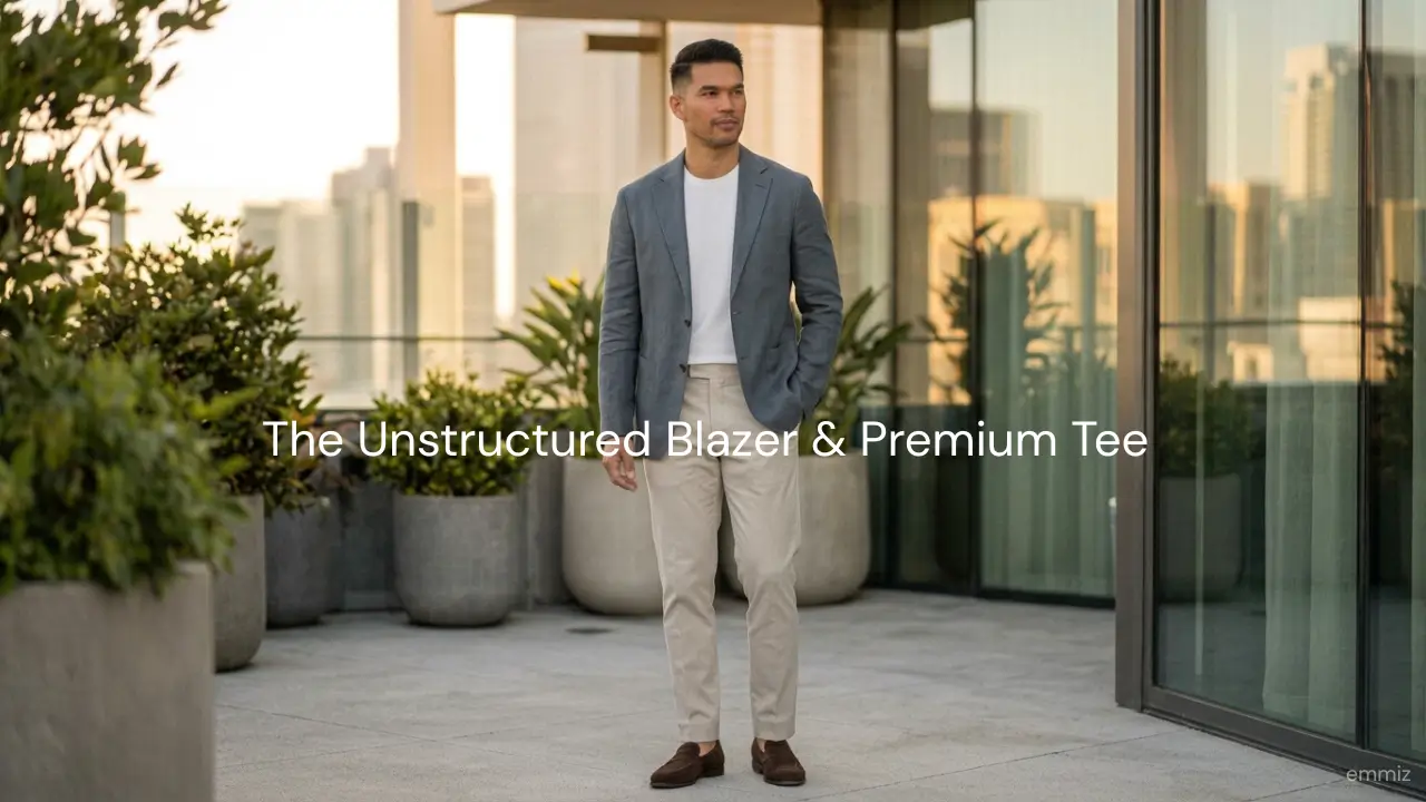 The Unstructured Blazer & Premium Tee